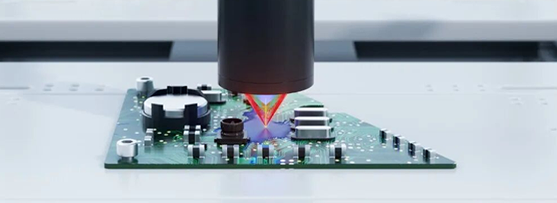 汽车PCB板三防漆涂覆层厚度检测